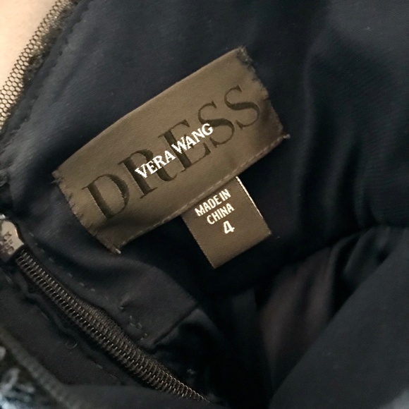 Vera Wang Blue Sequin Long Prom Dress - Picture 4 of 5